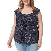 Jessica Simpson Women's Trendy Plus Lauryn Sweetheart Top
