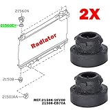 2x Upper Radiator Rubber Mount For Nissan Silvia