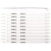 1000 pcs Numbered Plastic Trcuk Door Seals Self-Locking Trailer Tamper Seal Tite-Lock Security Tags for Container Tractor (White)