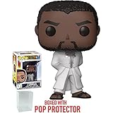 Funko Pop! Marvel: Black Panther - T'Challa White Robe Vinyl Figure (Bundled with Pop Box Protector Case)