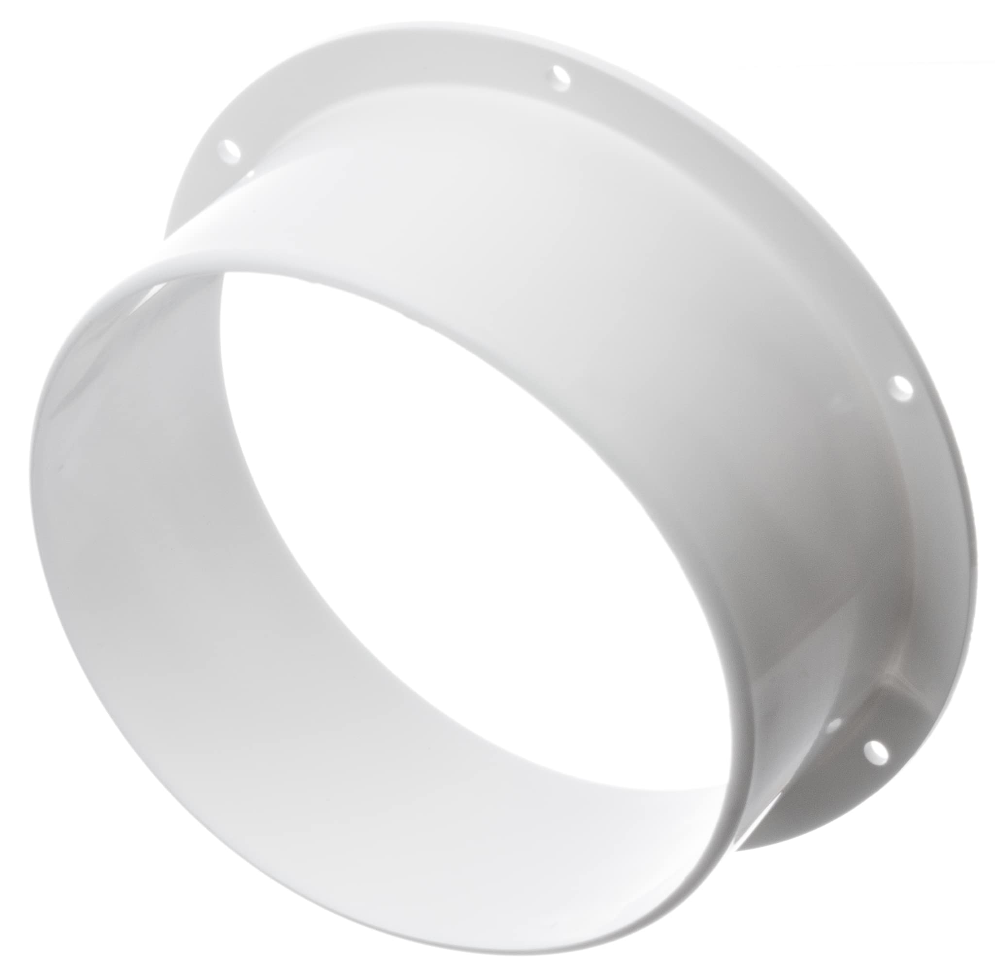 Ø 150mm / 6 inch Ventilation Wall Flange - Round Plastic Ducting - Duct Pipe Connector Tube Hose