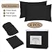HOMEIDEAS 4 Piece Bed Sheets Set (Queen, Black), 1800 Bedding Soft Brushed Microfiber Luxury Sheets, Deep Pockets, Easy Care, Wrinkle & Fade Free