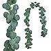Eucalyptus Garland,LYLYFAN Artificial Silk Eucalyptus Leaves Vine Wedding Backdrop Arch Wall Decor