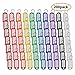 Simetufy Plastic Key Tags 200 Pcs, Bulk Key Labels with Ring and Label Window, Key Chain ID Tags, Key Identifiers for Name, Luggage 10 Colors