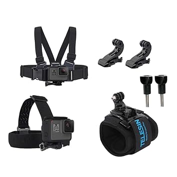 Amazon Com Telesin Travel Starter Kit Chest Strap Mount Harness