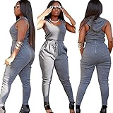 Huiyuzhi Womens Sleeveless Nature Color Jumpsuit Rompers
