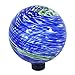 Echo Valley 8140 10-Inch Glow-in-the-Dark Illuminarie Glass Gazing Globe, Light Blue Swirl