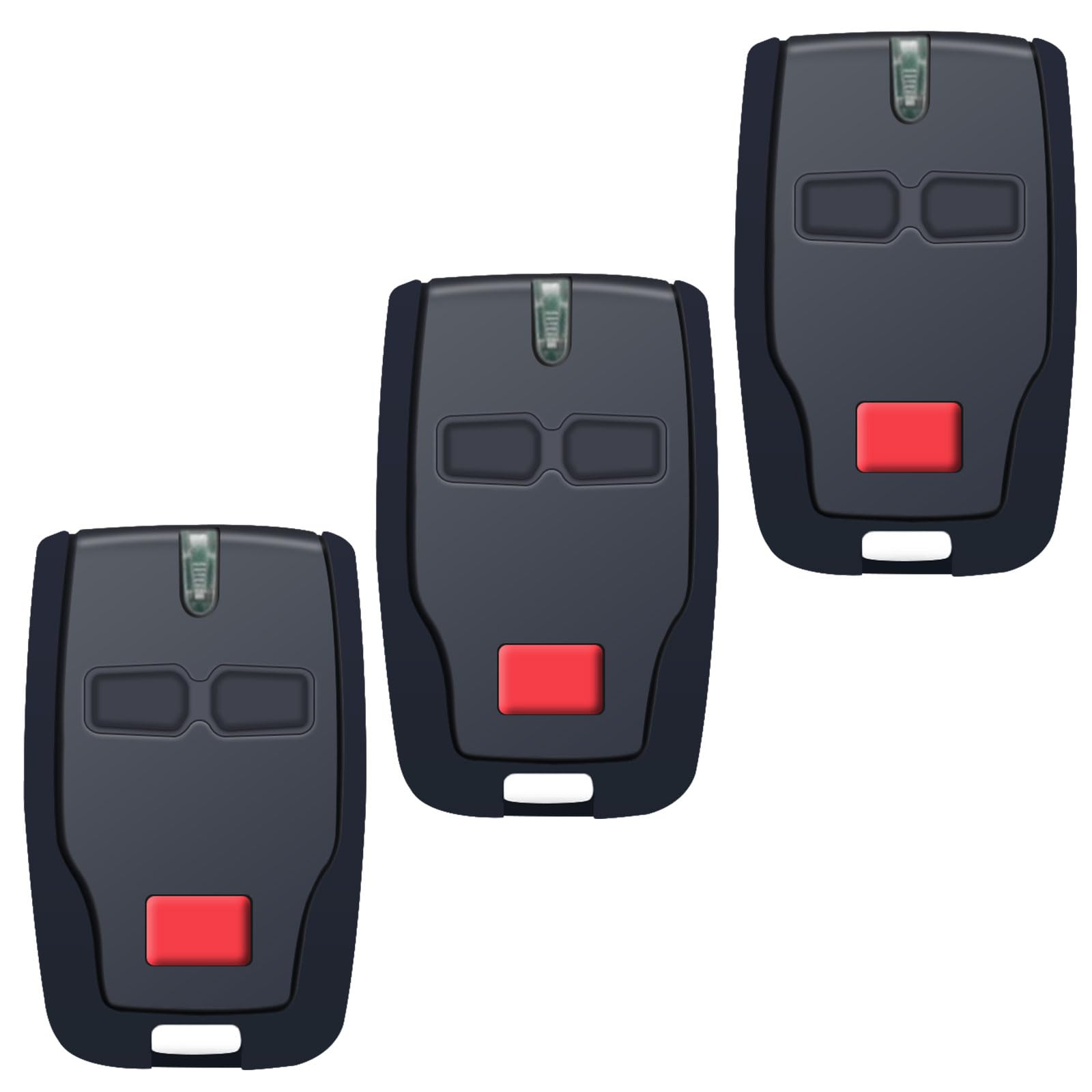 3 Pack Garage Remote for BFT MITTO B2, 433.92MHZ Electric Gate Fob, 2 Channels Garage Door Remote Fit for Rolling BFT Mitto 2, Kleio, Ghibli, TRC 2, Kleio, Ghibli,TR