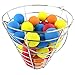 48 Multi-Color, Foam, Golf Ball-Sized, Indoor/Outdoor, Limited Flight, Practice Balls in Metal, Range-Style Bucket