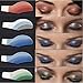 Snowfoller Instant Eye Shadow, Eye Tattoo Stickers Temporary Makeup In A Wink Instant Eyeshadow Sheets - Ready Performance Eyeshadow Applicators - 6 Pairs