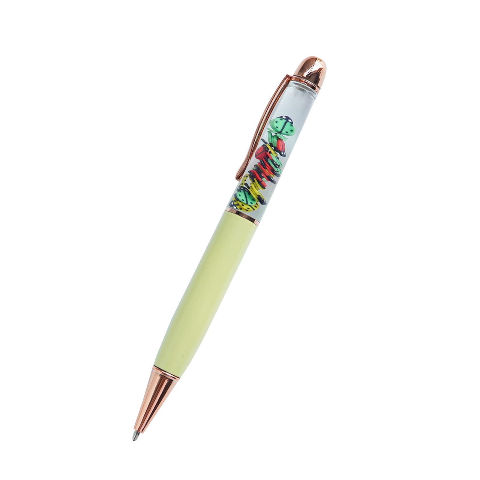 Sikyby Ladybug Funny Pens Cute Floater Floating Liquid Writing Journaling Office Pen Unique Gift For Women Men