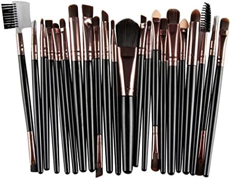 HUIZIjin 22Pcs/Set Makeup Brush Tools Make-up Toiletry Kit Wool Make Up (Black)