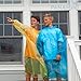 Panamint Emergency Rain Poncho Family Pack Disposable Plastic Rain Coat Ponchos for Hiking, Camping & Outdoor Events - 8 Pack of Hooded Ponchos with 4 Adult Ponchos for Men & Women & 4 Kids Ponchos