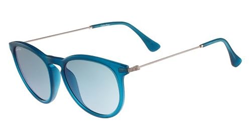Calvin Klein Platinum – CK3174S, Rund, Acetat/Metall, Damenbrillen, MATTE BLUE/GREY BLUE (430 ), 52/18/140