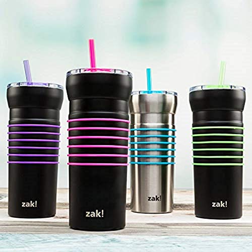 Zak Designs HydraTrak 20 oz 18/8 Stainless Steel Vacuum Insulated Water