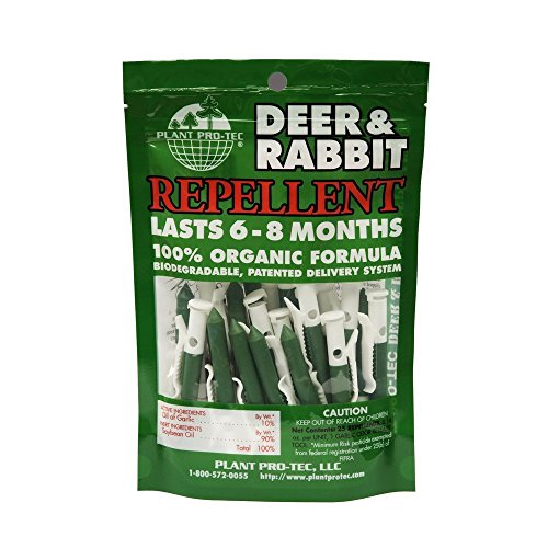 (25 Pack) Plant Pro-Tec Deer and Rabbit Repellent Organic Natural Biodegradable Garlic (Made In USA) (25 Pack) Plant Pro-Tec Deer and Rabbit Repellent Organic Natural Biodegradable Garlic (Made In USA)