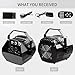 CrtWorld LED Bubble Machine For Kids Bubbles Blower With LED Screen Operation Or Wireless Remote Control, Adjustable Speed Levels, Powered by Plug-in or Batteries, Indoor/Outdoor Use