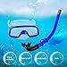 Yosoo Children Kids Swimming Diving Silicone Fins +Snorkel Scuba Eyeglasses + Mask Snorkel Silicone Set for 8-12.5 US Foot Size (Blue)