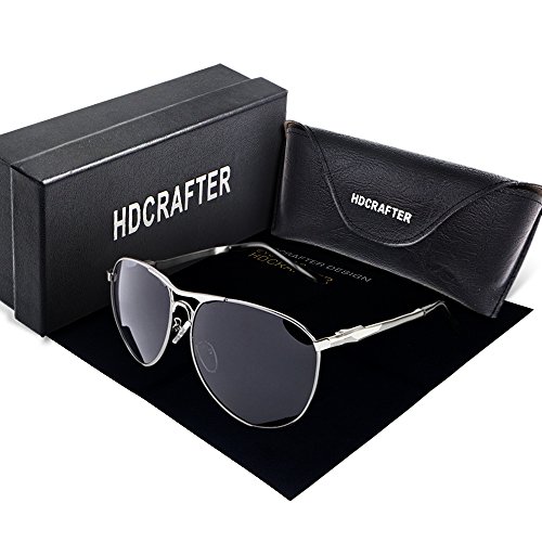 Hdcrafter men s casual style polarized aviator sunglasses fashion…