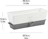 Cole & Mason Self-Watering Herb Keeper Plastic White Grey 3 Pots 85mm view 9