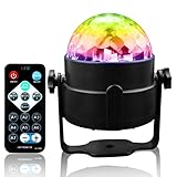 Disco Ball LED Light Sound Activated Party Light Strobe Party 3W Light with Remote Control for Stage/ DJ / Bar /Club /Karaoke