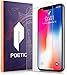 iPhone X Screen Protector, Poetic [Full Coverage][HD Clear][Case Friendly][Anti-Fingerprint] Premium Edge-to-Edge Tempered Glass Screen Protector for Apple iPhone X (2017) (Clear)
