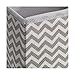 mDesign Soft Fabric Dresser Drawer and Closet Storage Organizer for Kids/Toddler Room, Nursery, Playroom, Bedroom - Chevron Zig-Zag Print - Organizing Bins in 2 Sizes - Set of 3 - Taupe/Natural