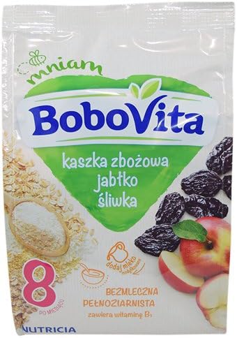 Bobovita 7 Grain Porridge with Apples and Plums for Babies (180g / 6.34 Oz)