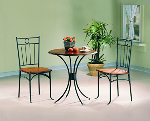 Tamiami 3-piece Bistro Dining Set Honey and Black