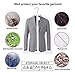 Aufisi Garment Bags Suit Bags,Pack of 7 Premium Quality PEVA Moth Proof Clothes Covers Dustproof Clear Garment Cover Breathable Full Zipper Dust Cover, 4 Pcs 40