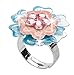Creativity for Kids Rhinestone Ring Making Kit - Makes 12 Flower and Butterfly Rings