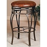 Backless Faux Leather Swivel Stools in Bar & Counter Heights - Montello (Counter Height)
