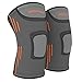 ProFitness Knee Sleeves (One Pair) Knee Support for Joint Pain & Arthritis Pain Relief - Effective Support for Running, Pain Management, Arthritis Pain, Surgery Recovery (Medium, Dark Gray/Orange)