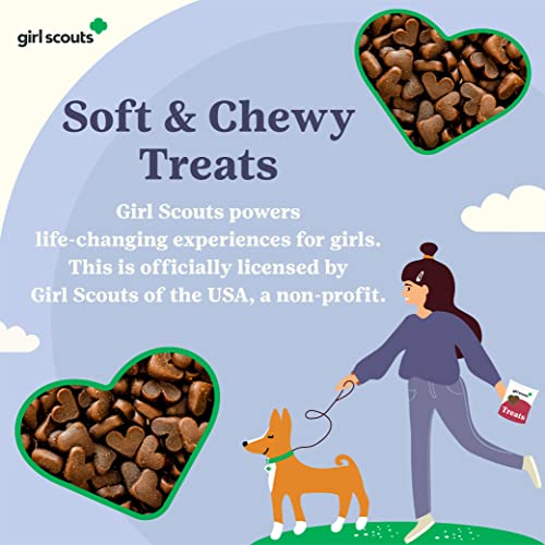 Tuffy's Girl Scouts Dog Training Treat Soft & Chewy Low Calorie Dog Treat Gluten Free Lamb Treats for Dogs - 12 oz. Bag