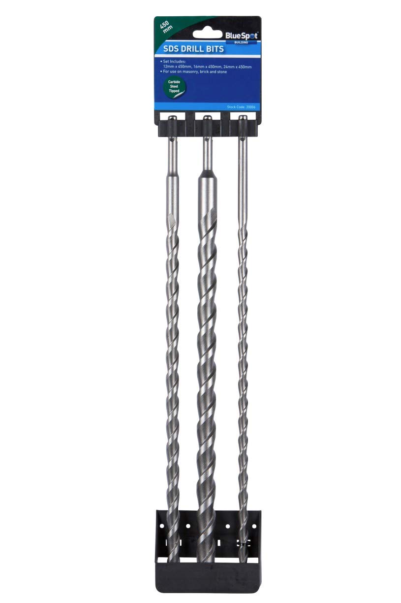 Blue Spot Tools 20006 B/SPOT 450 mm SDS Bit Set (3-Piece)