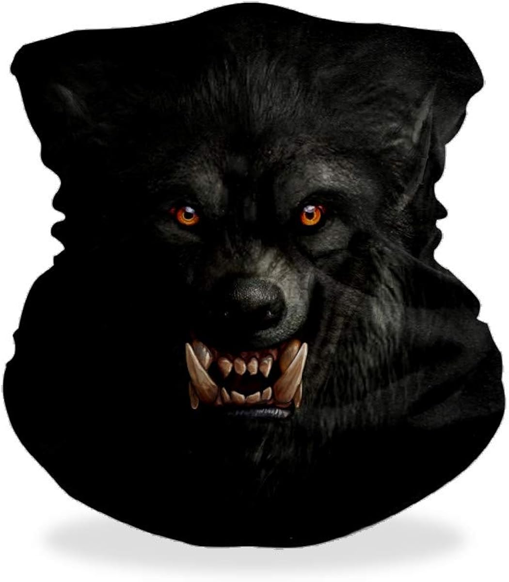 Werewolf Wolf Monster Breathing Mask Dust Face for Men Bandana Face Mask Cover Reusable for Kids