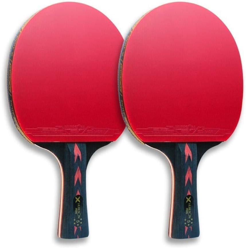 YMLT Ping Pong Paddle 2P Juego de Raquetas de Tenis de Mesa de Carbono