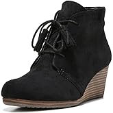 Dr. Scholl's Shoes womens Dakota Ankle Boot, Black Microfiber Suede, 7.5 US