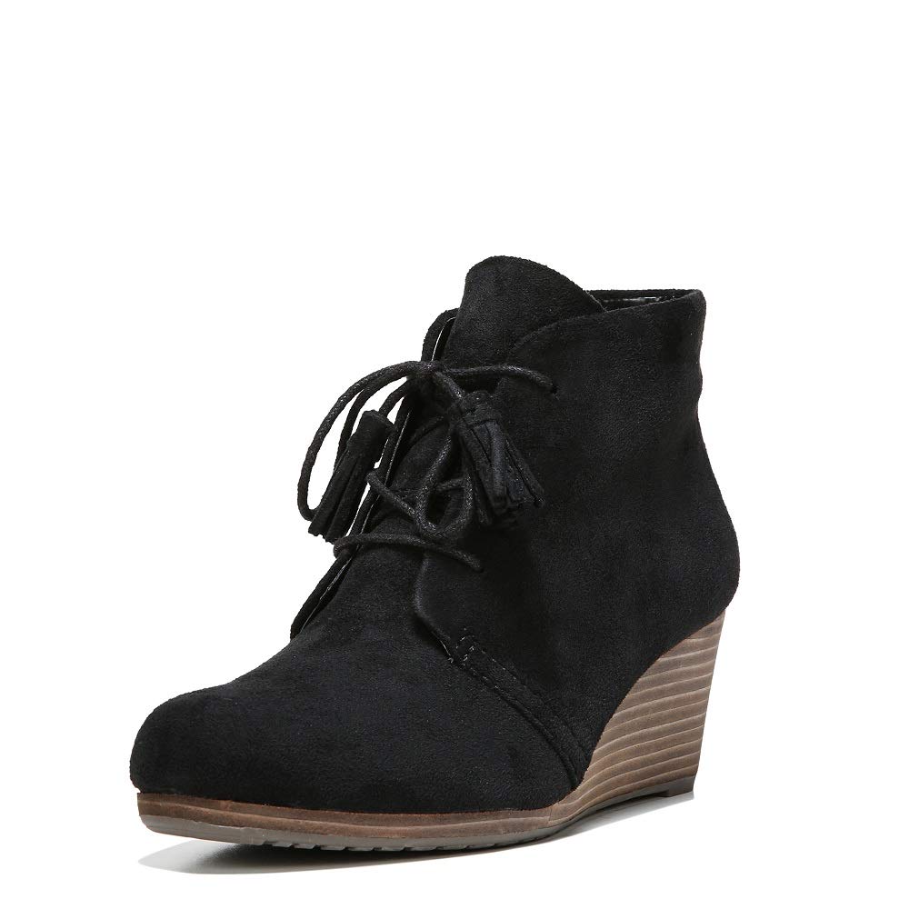 Dr. Scholl’s Shoes Women’s Dakota Boot, Black Microfiber Suede, 10 M US