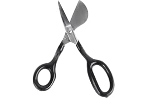 Duckbill Napping Shear 7 Inch, Stainless Steel Duckbill Scissor for Carpet Pile and Applique, Ergonomic Grip Embroidery Sciss