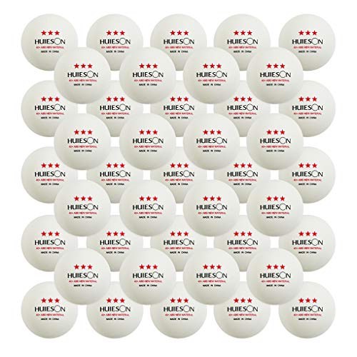 Zingerfit MOUNTREXO 3 Star Ping Pong Balls 40+ Advanced ABS Plastic Table Tennis Ball with Seam New Material Three Star Ping Pong Balls (100-Pack-White)
