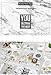 Glass Fridge Magnets Round White Marble Refrigerator Magnets for Decoration, Dry Erase Board, Whiteboard Calendar Maps, 30mm(1.18
