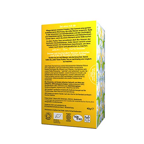 Pukka Bio-Tee Relax 80 Teebeutel, 4er Pack (4 x 20 beutel) – Bild 3