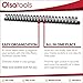 Olsa Tools Socket Organizer - 1/4-Inch Drive Socket Holder Rail - Black Aluminum Track Stores 24 Chrome or Impact Sockets - Professional Grade Metric or SAE Socket Organizer - Part: 1020
