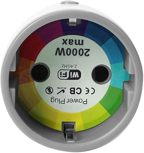 Qirun Smart Life App Enchufe de la UE 10A16A Monitor de energa Smart WiFi Power Socket Timer Outlet