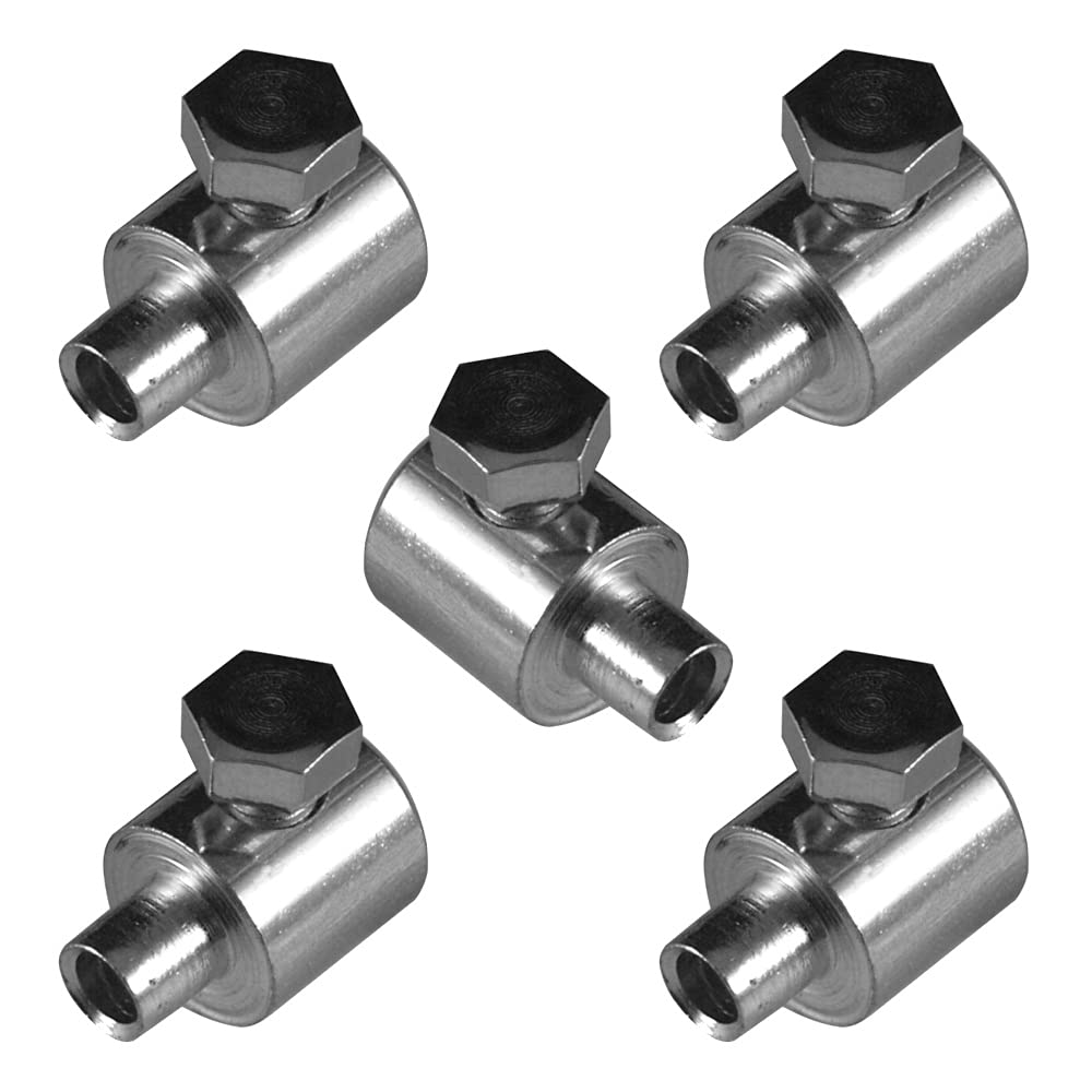 Cyclingcolors Unisex Adult Cable Clamp, Silver, 7 x 11 mm