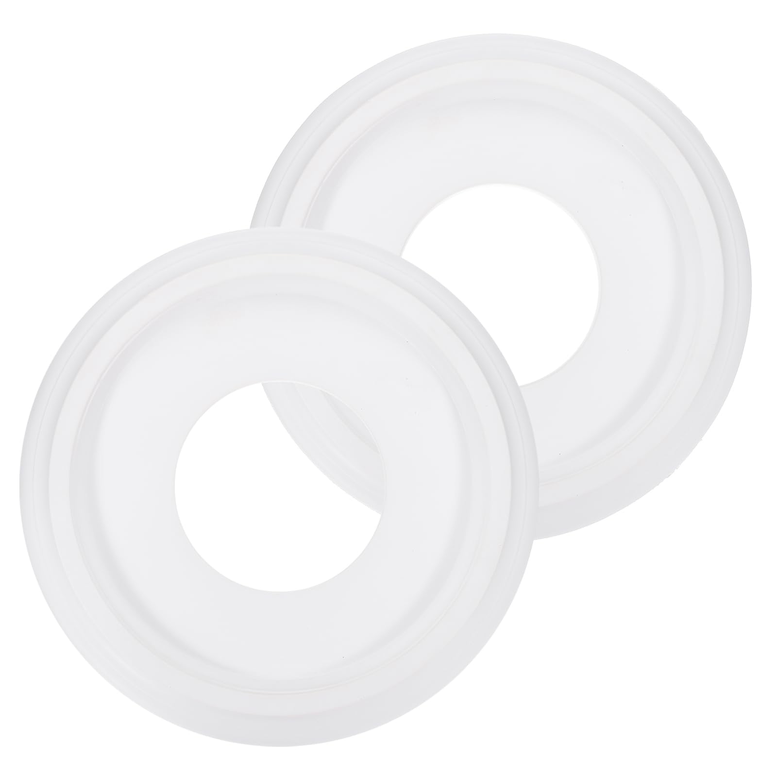 PATIKIL Ceiling Medallion, 2 Pcs 10" OD x 4" ID PU Decorative Ceiling Light Medallion Chandelier Medallion Traditional Ceiling Light Cover Plate for Ceiling Light Fixtures Fans, White