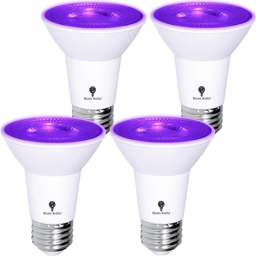 Photo 1 of Pack BlueX LED PAR20 Flood Purple Light Bulb - 8W (65Watt Equivalent) - Dimmable - E26 Base Purple LED Lights, Party Decoration, Porch, Home Lighting, Holiday Lighting, Flood Lights