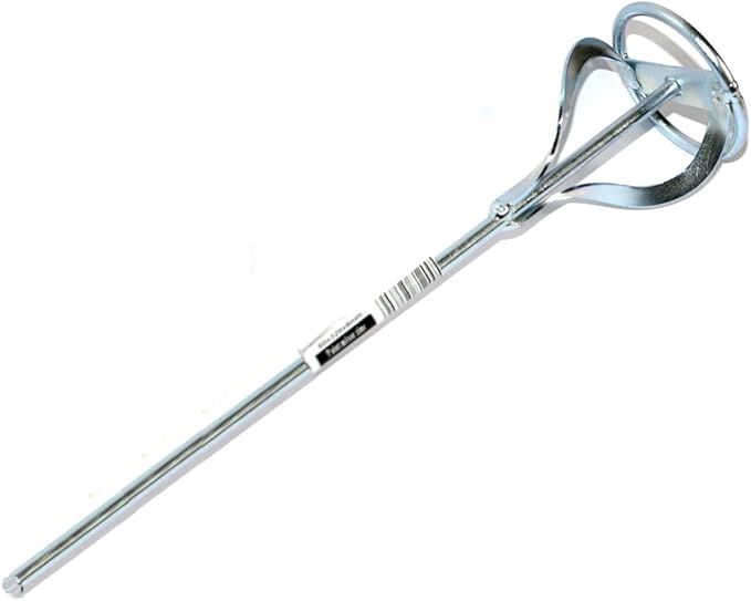 Small Paint Mixing Paddle Mixer 60mm x 320mm x 6mm round shank (1200