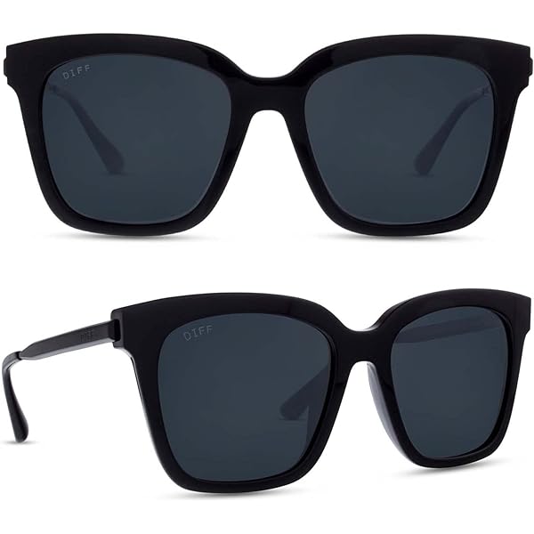 Amazon.com: DIFF Hailey Lightweight Square Sunglasses for  display picture 2